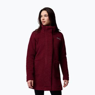 Palton fleece pentru femei Columbia Panorama Long rich wine