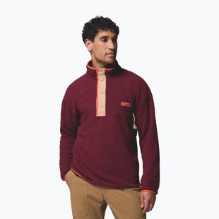 Bluză fleece pentru bărbați Columbia Helvetia II Half Snap Fleece rich wine