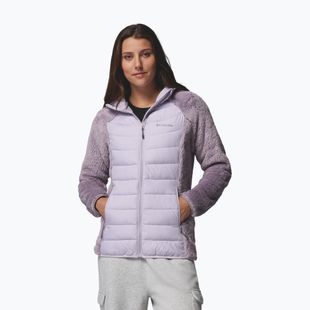Geacă izolată pentru femei Columbia Powder Lite II Sherpa Hybrid shale purple/lavender pearl