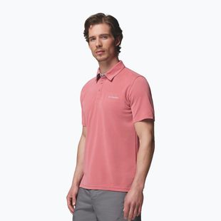 Tricou pentru bărbați Columbia Nelson Point Polo washed red
