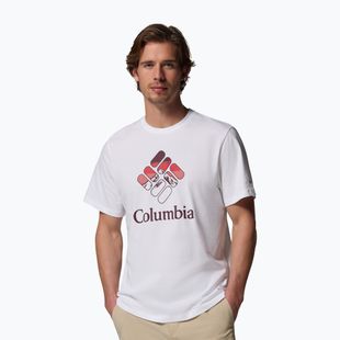 Tricou pentru bărbați Columbia CSC Seasonal Graphic white/heavenly stacked gem