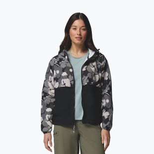Geacă împotriva vântului pentru femei Columbia Spire Valley Printed Windbreaker black ikatbloom print/black