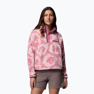 Bluză fleece pentru femei Columbia Helvetia II Printed Cropped Half Snap rosette/sprayflower