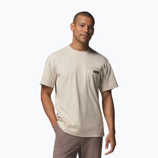 Tricou pentru bărbați Columbia Echo Passage SS Crew dark stone
