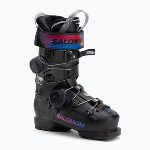 Încălțăminte de schi pentru femei Salomon S/Pro Supra Dual Boa 115 W black/beluga metallic/beetroot purple