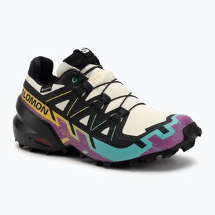 Încălțăminte de alergare pentru femei Salomon Speedcross 6 GTX transparent yellow/black/waterfall