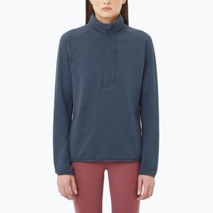 Bluză de drumeție pentru femei Salomon Essential Lightwarm Half Zip blue night