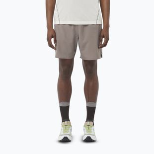 Pantaloni scurți de alergare pentru bărbați Salomon Shakeout Stlr 7" iron