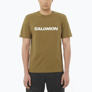 Tricou pentru bărbați Salomon Logo brilliant olive