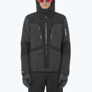 Geacă de schi pentru bărbați Salomon Spark deep black