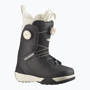 Încălțăminte de snowboard pentru femei Salomon Kiana Dual Boa W black/black/vanilla ice