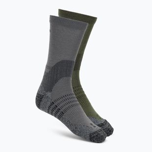 Șosete Salomon X Ultra Access Crew 2 pairs excalibur/olive night