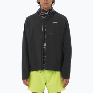 Geacă de alergare pentru bărbați Salomon Bonatti Waterproof dee black