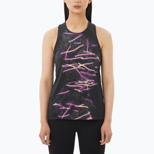 Tricou de alergare pentru femei Salomon Shakeout Core Tank GFX deep black
