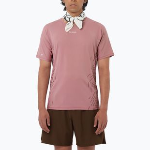 Tricou de alergare pentru bărbați Salomon Sense Aero SS Tee GFX dusky orchid