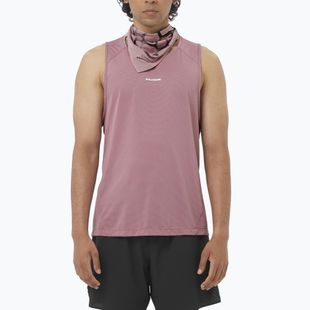 Tricou de alergare pentru bărbați Salomon Shakeout Core Tank dusky orchid