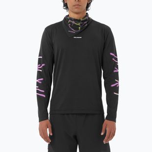 Longsleeve de alergare pentru bărbați Salomon Shakeout Core deep black