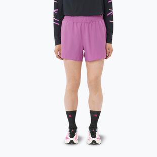 Pantaloni scurți de alergare pentru femei Salomon Shakeout Core 2IN1 4 "iris orchid"