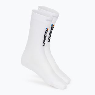 Șosete Salomon Pulse Race Flag Crew white