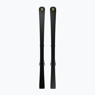 Schiuri de coborâre pentru femei + legături Salomon S/Max N°12 + MI11 GW black/glitter