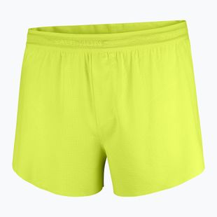 Pantaloni scurți de alergare pentru bărbați Salomon Sense Aero SPLT 3 "acid lime"