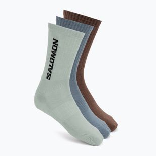 Șosete Salomon Everyday Crew 3 pack stormy weather/sea foam/mustang