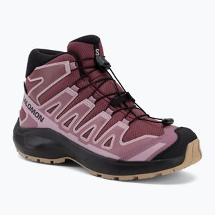 Încălțăminte de drumeție pentru copii Salomon XA Pro Mid Waterproof nocturne/dusky orchid