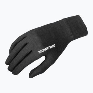 Mănuși de alergare Salomon Merino Gloves black