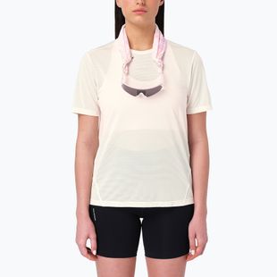 Tricou de alergare pentru femei Salomon Shakeout Core GFX SS Tee whisper white/pink frosting