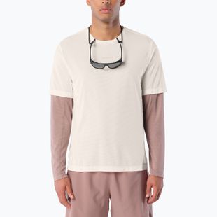Tricou de alergare pentru bărbați Salomon Shakeout Core GFX SS Tee whisper white/pink frosting