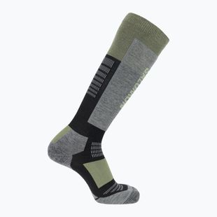 Șosete de schi Salomon S/Blaze black/oil green