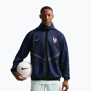Geacă de fotbal pentru bărbați Nike FFF Dri-FIT Soccer Anthem blackened blue/metallic copper