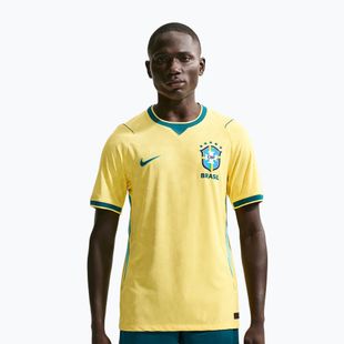Tricou de fotbal pentru bărbați Nike Brazil 2026/27 Match Home canary/light mint/geode teal