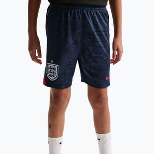 Pantaloni scurți de fotbal pentru copii Nike England 2026 Stadium Away obsidian/speed red/white/speed red