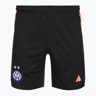 Pantaloni scurți de fotbal pentru bărbați Nike Inter Milan Stadium SE black/safety orange