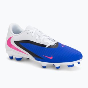 Încălțăminte de fotbal pentru bărbați Nike Phantom 6 Low Club FG/MG racer blue/white/pink blast