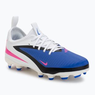 Ghete de fotbal pentru copii Nike Phantom 6 Low Academy FG/MG Jr racer blue/white/pink blast