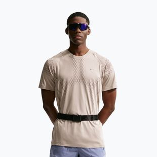 Tricou de alergare pentru bărbați Nike Stride Dri-Fit ADV cream li/mink brown