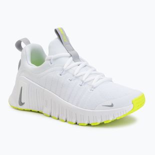 Încălțăminte de antrenament pentru femei Nike Free Metcon 6 white/volt/metallic silver