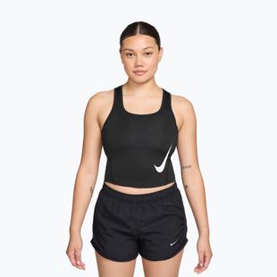 Tricou de alergare pentru femei Nike Swoosh Run Dri-Fit black/white
