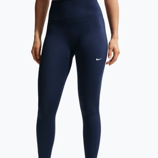 Colanți pentru femei Nike One Seamless Front High-Waisted midnight navy/white