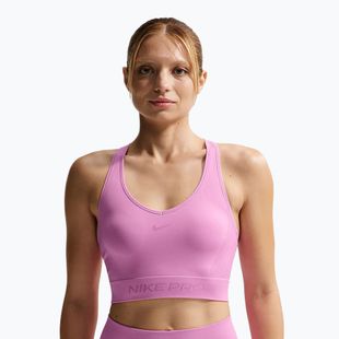 Top de antrenament Nike Pro Seamless Dri-Fit Cropped light magenta