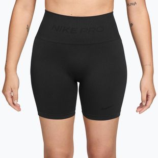 Pantaloni scurți pentru femei Nike Pro Seamless High-Waisted Biker 5" black