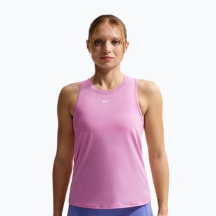 Tricou de antrenament pentru femei Nike One Classic Dri-Fit light magenta/white