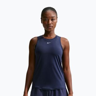 Tricou de antrenament pentru femei Nike One Classic Dri-Fit midnight navy/white