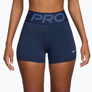 Pantaloni scurți pentru femei Nike Pro Sculpt High Waisted 3" Biker midnight navy/white