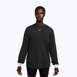 Longsleeve de antrenament pentru femei Nike One Relaxed Dri-Fit black/white