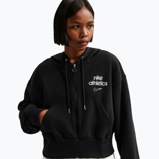 Bluză pentru femei Nike Phoenix Full-Zip Hoodie black