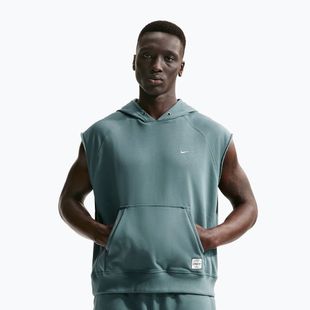 Bluză de antrenament pentru bărbați Nike Athletic Club Dri-Fit Sleeveless Hoodie mineral slate/mineral slate