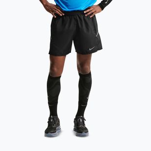 Pantaloni scurți pentru bărbați Nike Miler Dri-Fit Brief Lined 5" black/black